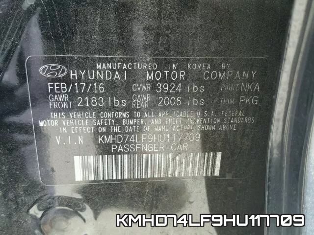 KMHD74LF9HU117709 фото 2