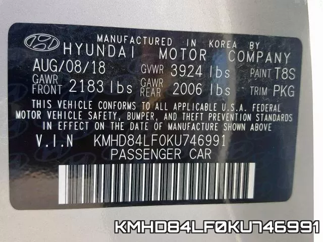 KMHD84LF0KU746991 фото 2