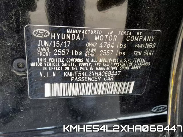 KMHE54L2XHA068447 фото 2