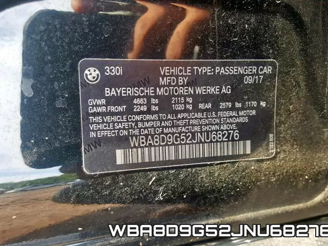 WBA8D9G52JNU68276 фото 2
