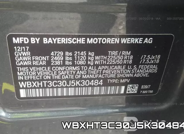 WBXHT3C30J5K30484 фото 10