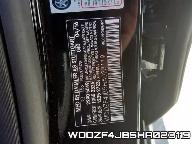 WDDZF4JB5HA023119 фото 2