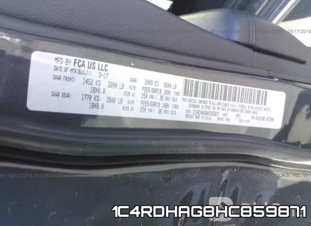 1C4RDHAG8HC859871 фото 10