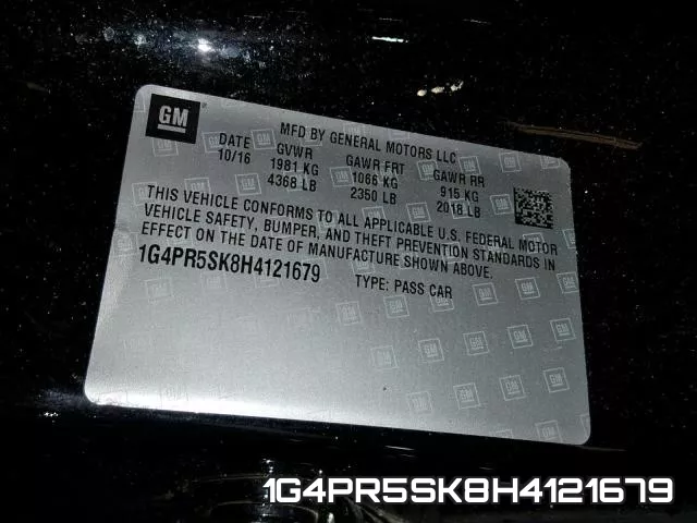 1G4PR5SK8H4121679 фото 2