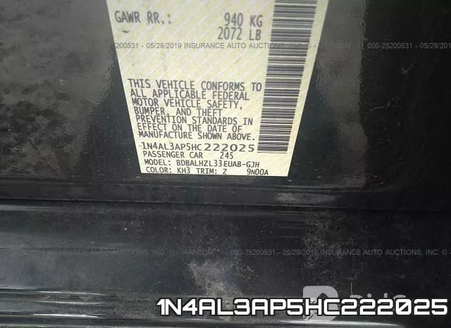 1N4AL3AP5HC222025 фото 10