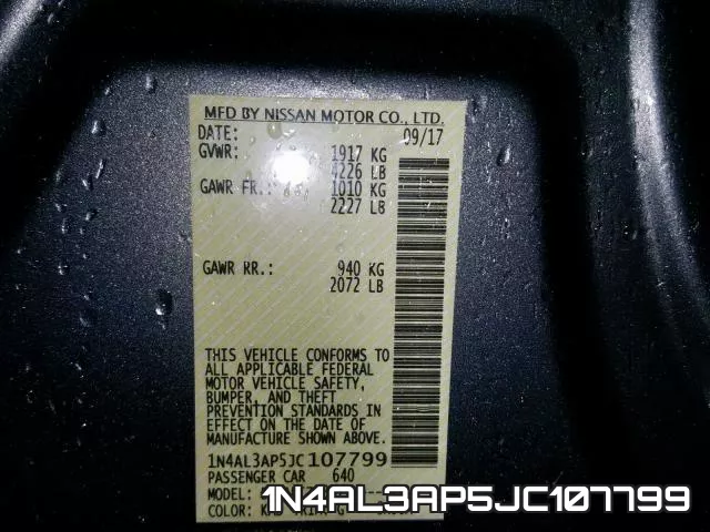 1N4AL3AP5JC107799 фото 2