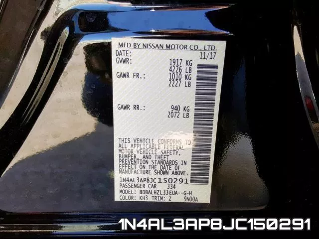 1N4AL3AP8JC150291 фото 2