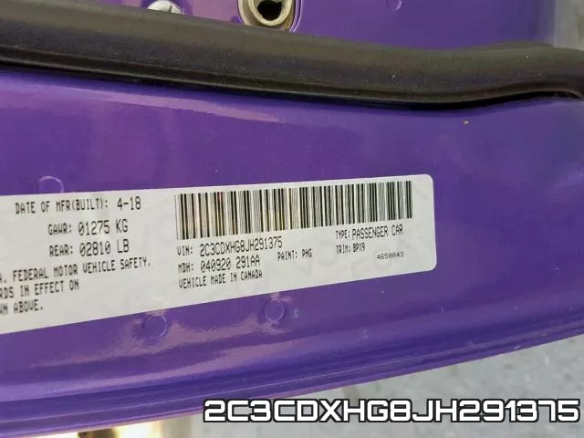2C3CDXHG8JH291375 фото 2