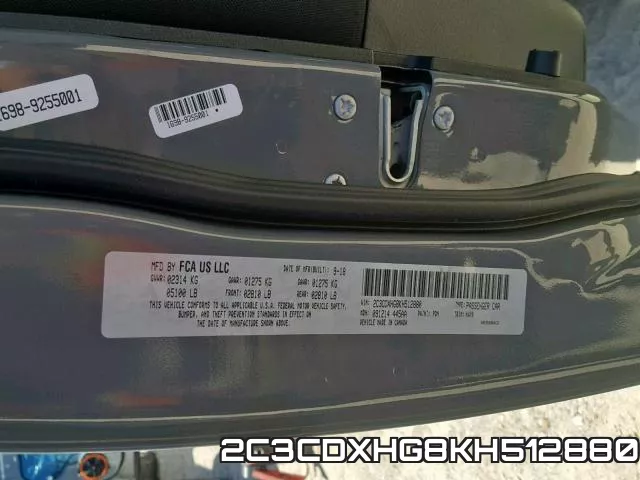 2C3CDXHG8KH512880 фото 2