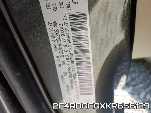 2C4RDGCGXKR656129 фото 2