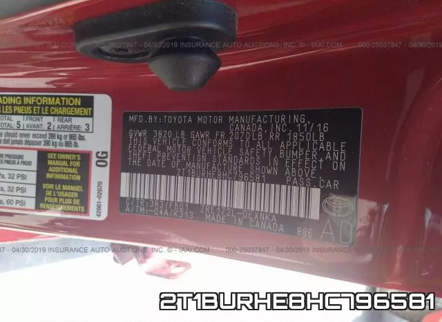2T1BURHE8HC796581 фото 9