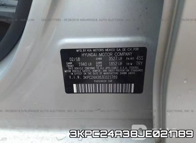 3KPC24A38JE021789 фото 10