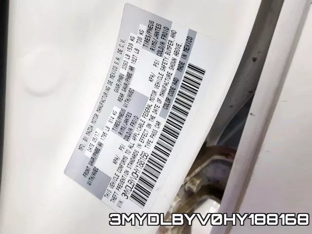 3MYDLBYV0HY188168 фото 2