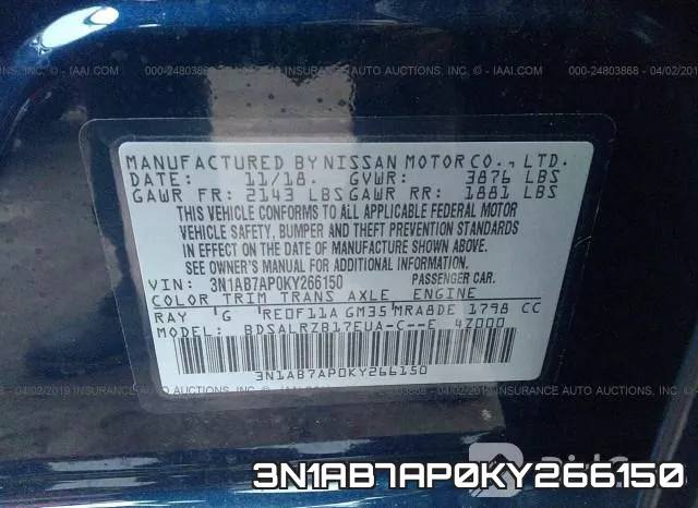 3N1AB7AP0KY266150 фото 10