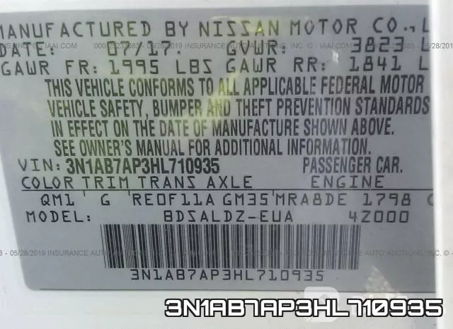 3N1AB7AP3HL710935 фото 10