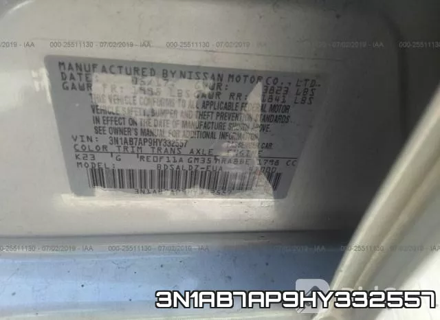 3N1AB7AP9HY332557 фото 10