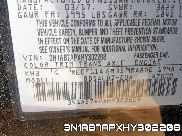 3N1AB7APXHY302208 фото 2