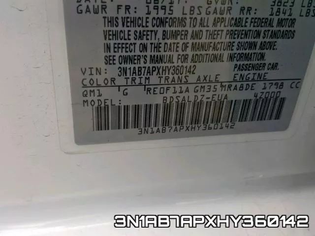 3N1AB7APXHY360142 фото 2