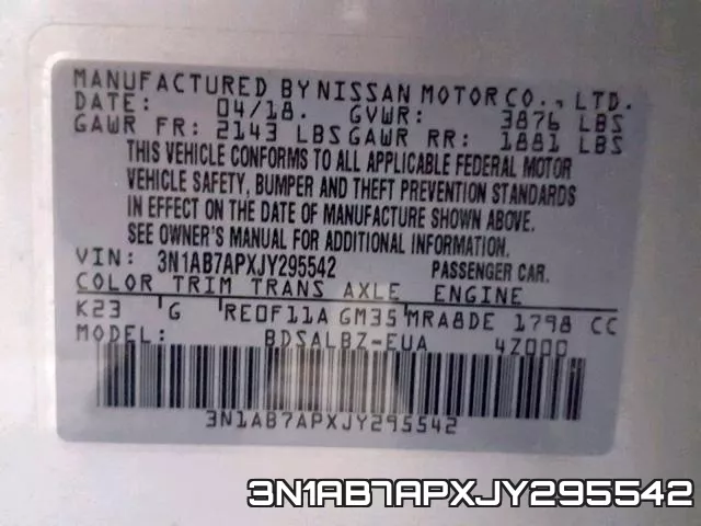 3N1AB7APXJY295542 фото 2