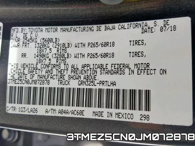 3TMEZ5CN0JM072878 фото 2