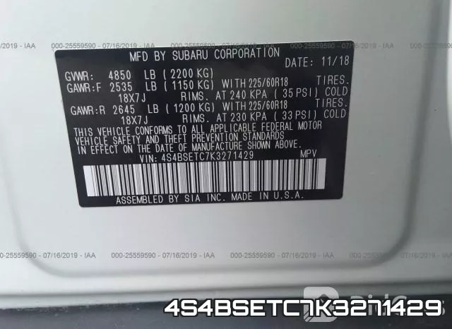 4S4BSETC7K3271429 фото 10