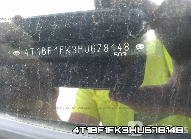 4T1BF1FK3HU678148 фото 10