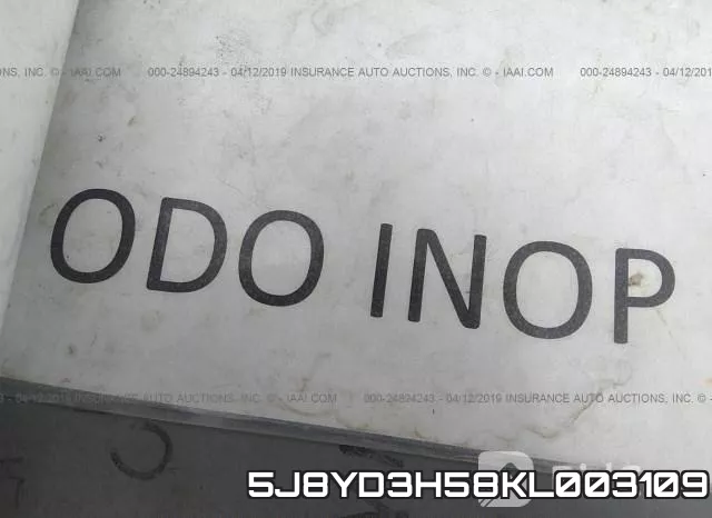 5J8YD3H58KL003109 фото 8