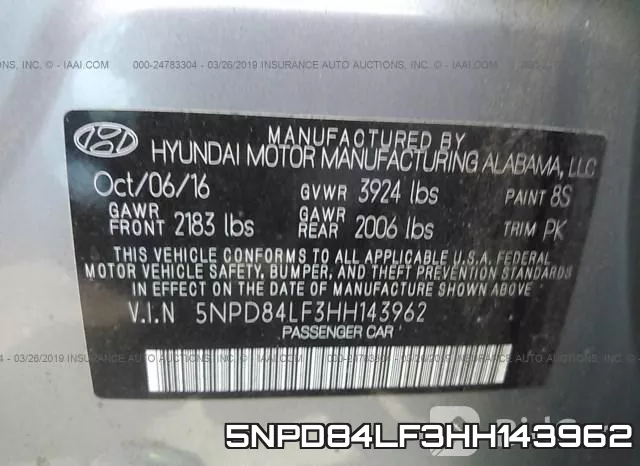 5NPD84LF3HH143962 фото 10