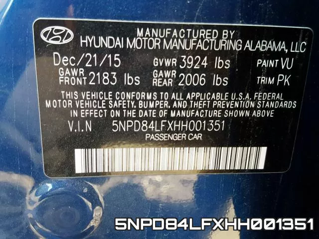 5NPD84LFXHH001351 фото 2