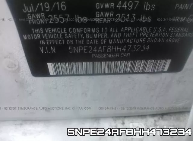 5NPE24AF8HH473234 фото 10
