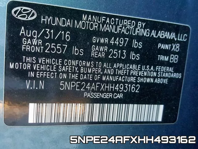 5NPE24AFXHH493162 фото 2