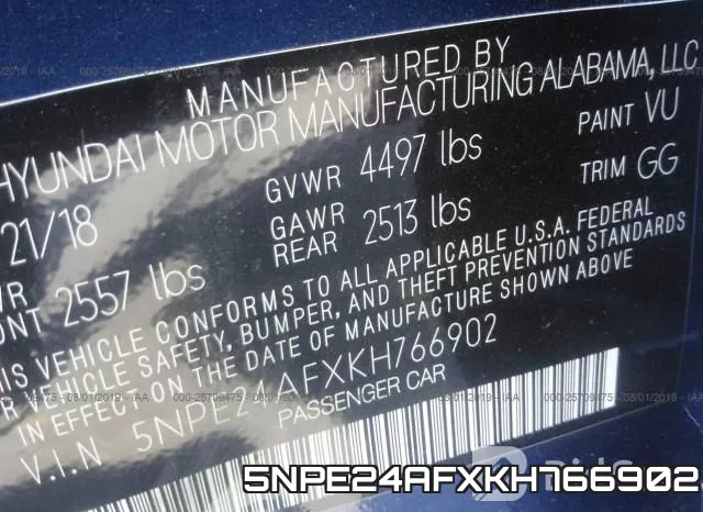5NPE24AFXKH766902 фото 10