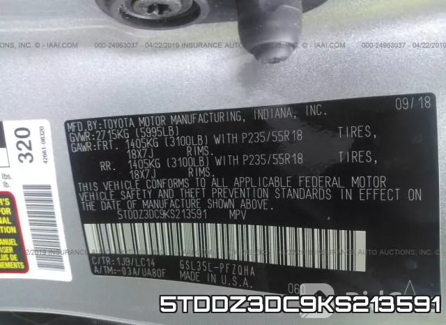 5TDDZ3DC9KS213591 фото 10