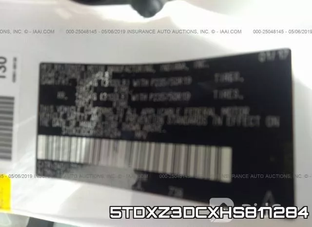5TDXZ3DCXHS817284 фото 10