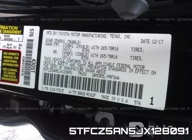 5TFCZ5AN5JX128091 фото 10