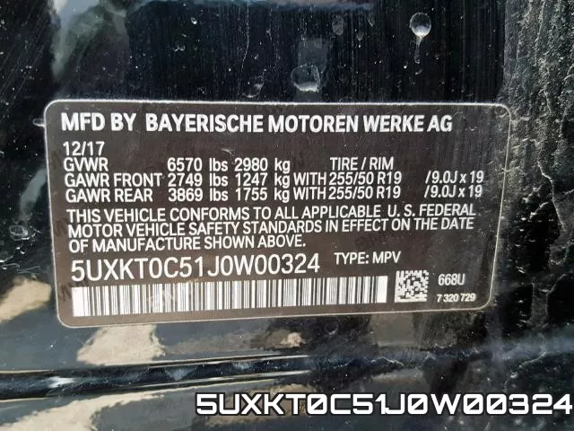 5UXKT0C51J0W00324 фото 2