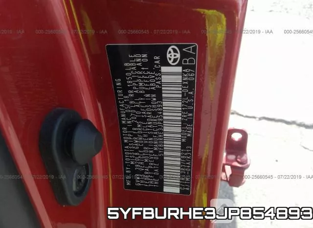 5YFBURHE3JP854893 фото 10