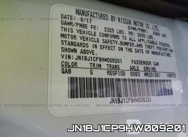 JN1BJ1CP9HW009201 фото 10