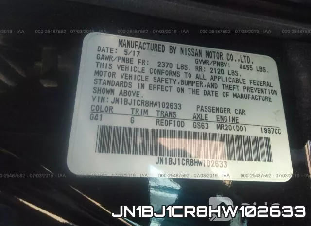 JN1BJ1CR8HW102633 фото 10