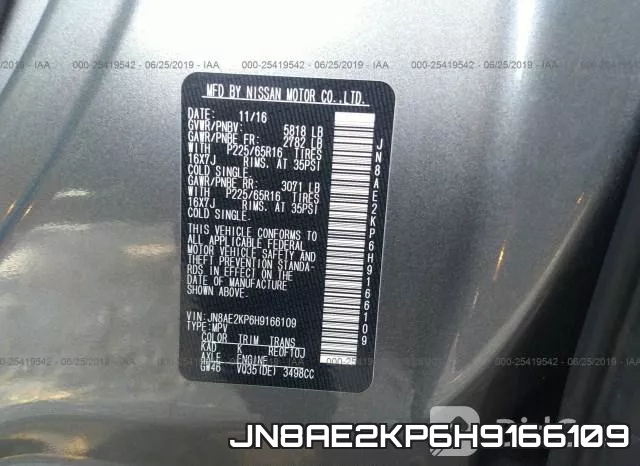JN8AE2KP6H9166109 фото 10