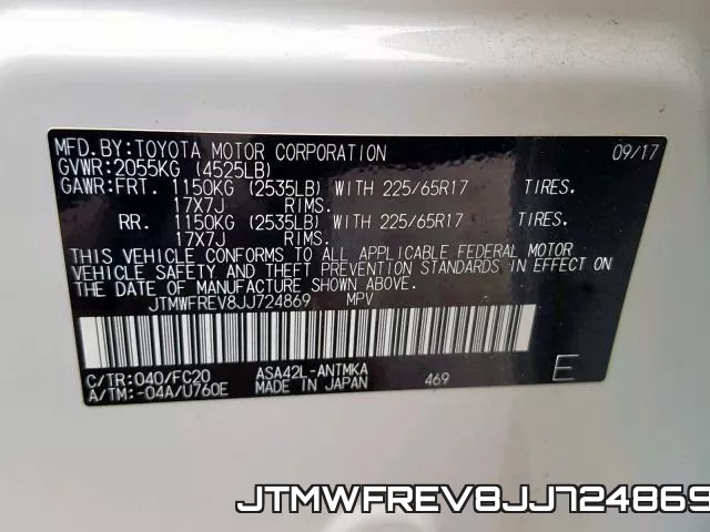 JTMWFREV8JJ724869 фото 2