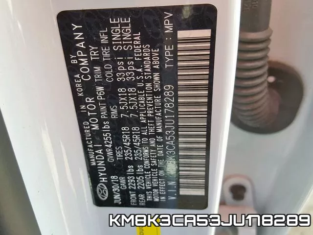 KM8K3CA53JU178289 фото 2