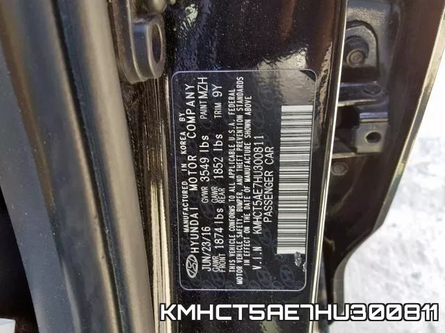KMHCT5AE7HU300811 фото 2