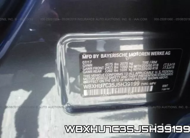 WBXHU7C35J5H39199 фото 9
