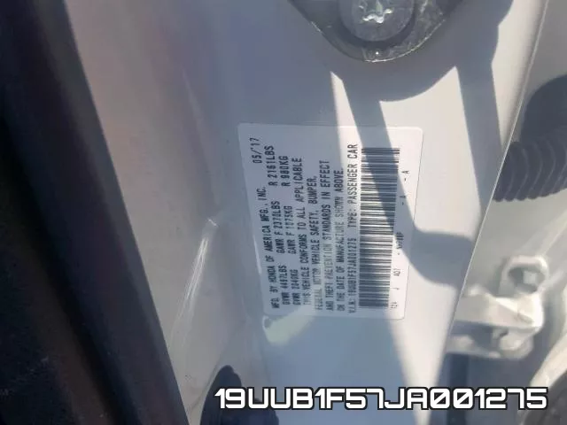 19UUB1F57JA001275 фото 2