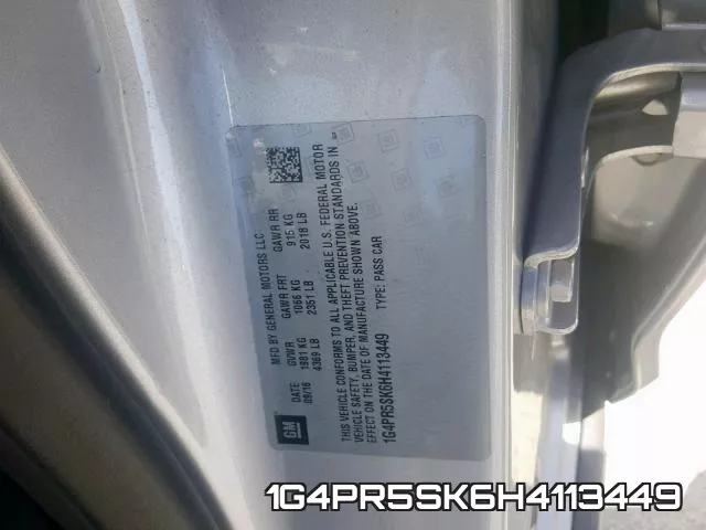1G4PR5SK6H4113449 фото 2
