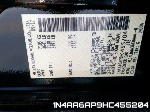 1N4AA6AP9HC455204 фото 2