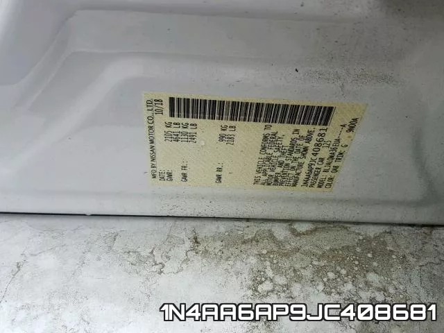 1N4AA6AP9JC408681 фото 2