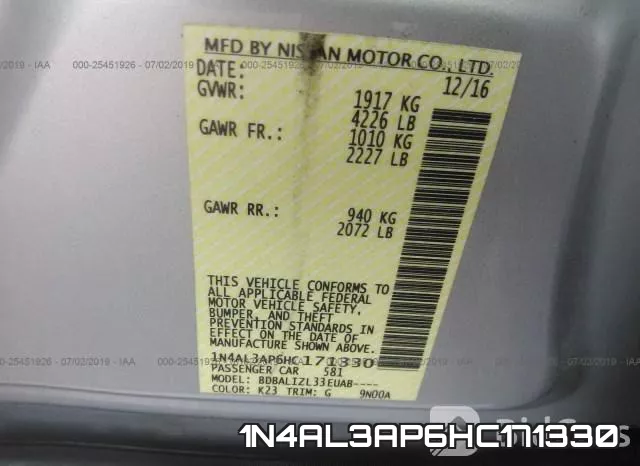1N4AL3AP6HC171330 фото 10