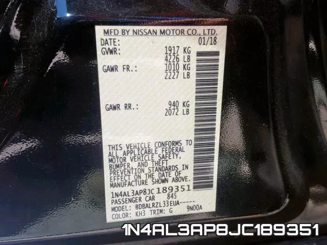 1N4AL3AP8JC189351 фото 2
